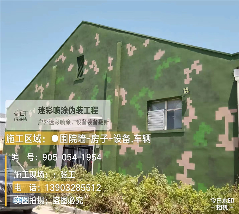 东营外墙数码迷彩漆施工报价清单（100㎡标准墙面测算）
